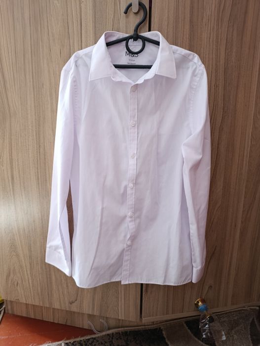 Біла сорочка хлопчик дівчинка блузка в школу 11-13 років