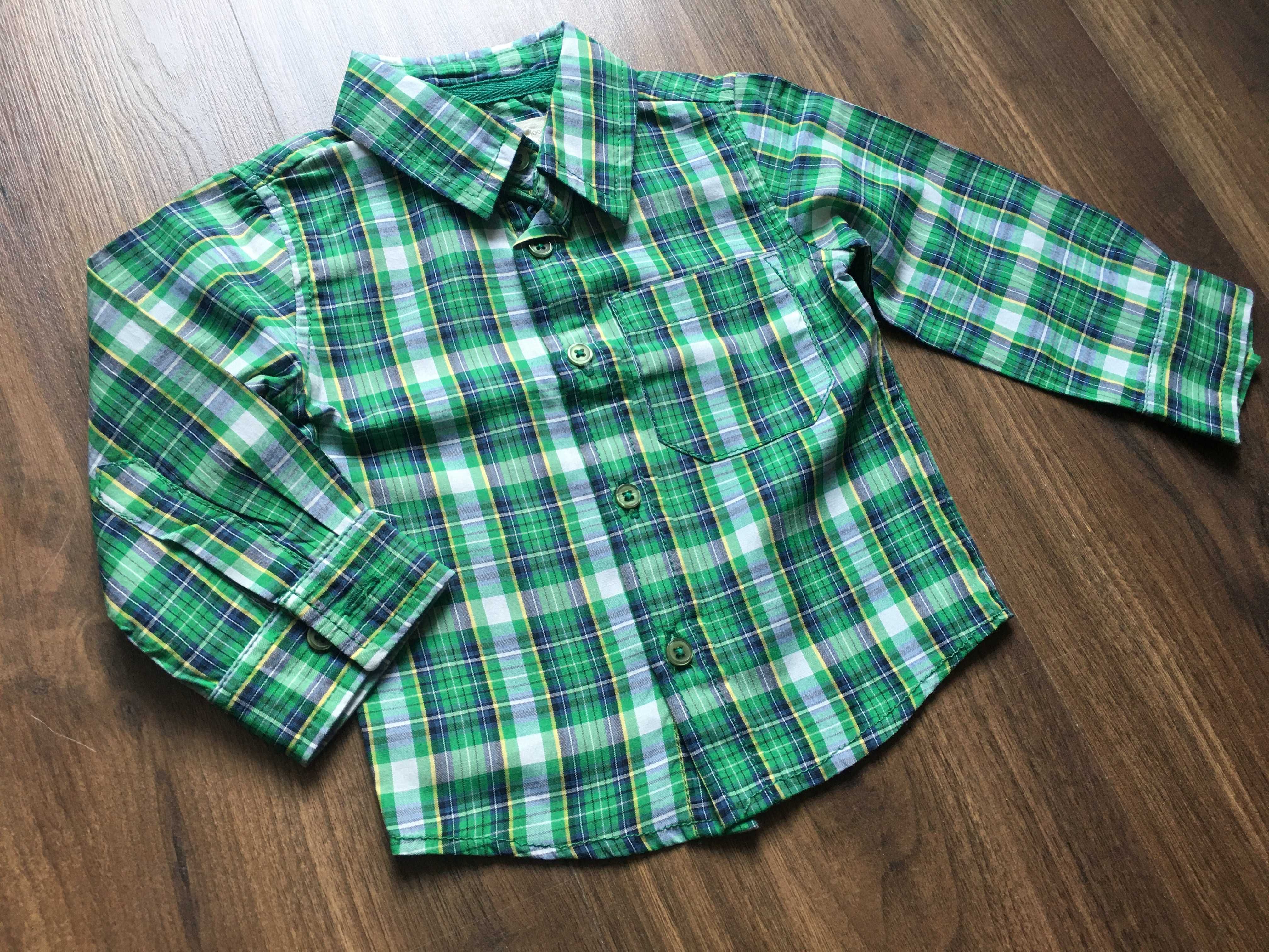 Zielona koszula w kratę - 5 10 15