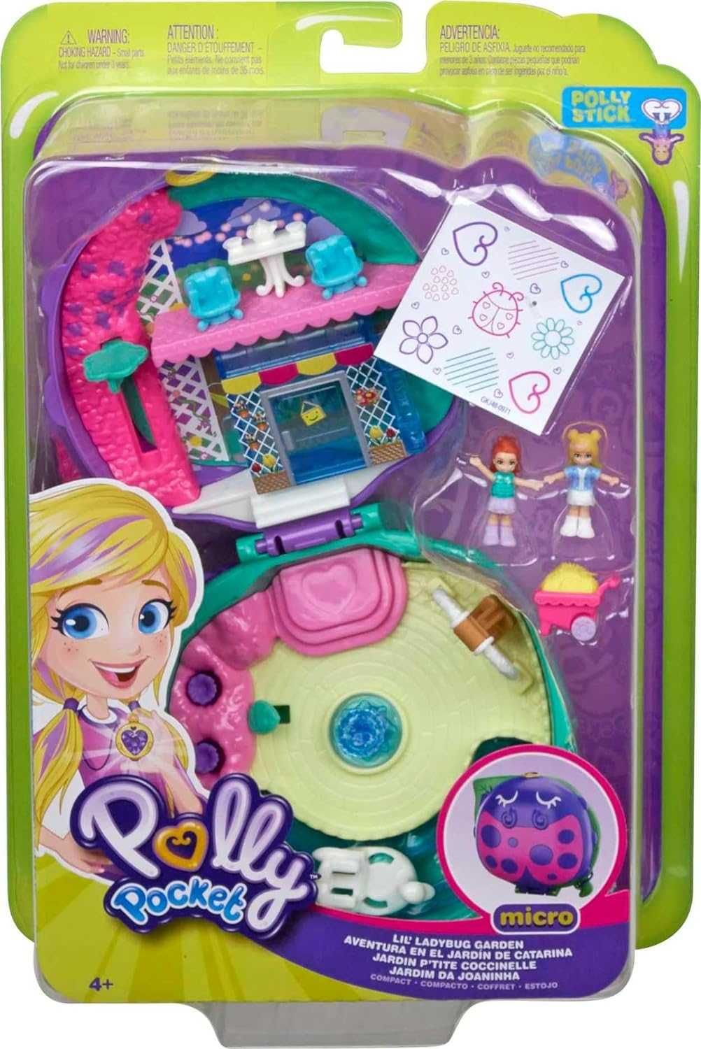 Polly Pocket Карманный мир Маленький сад божьей коровки Полли Покет