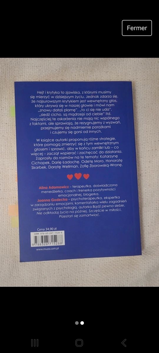 Jak uciszyć wewnętrznego krytyka i uwierzyć w siebie książka