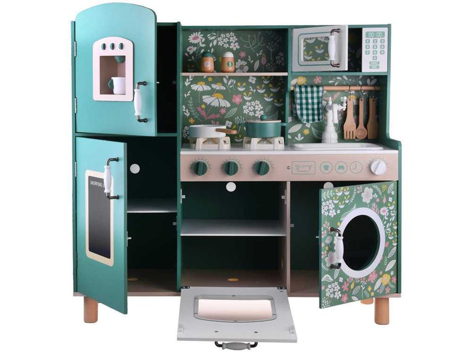 Drewniana kuchnia dla dzieci — piękna, bezpieczna i pełna funkcji
