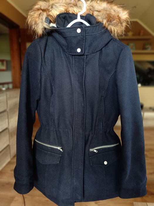 Ocieplana zimowa granatowa kurtka, Tally Weijl, M