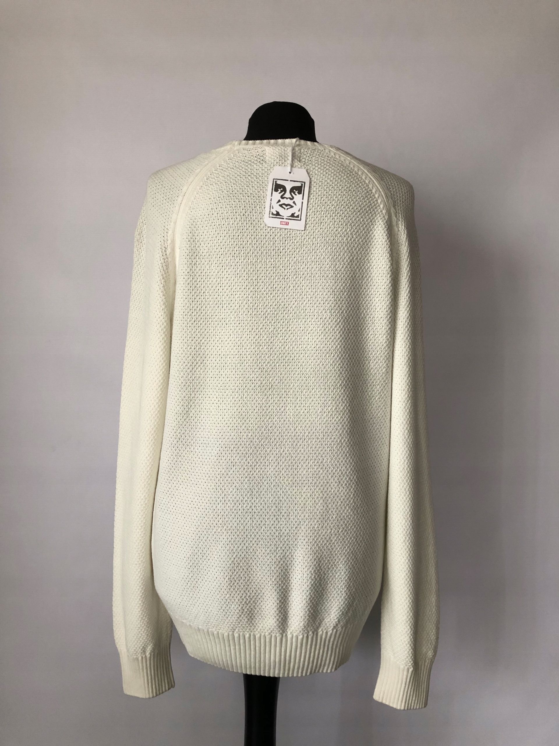 Obey Sweter Oversize Kremowy M 38