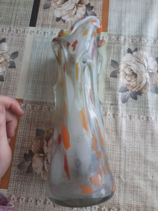 Wazon prl kolorowy uszkodzony