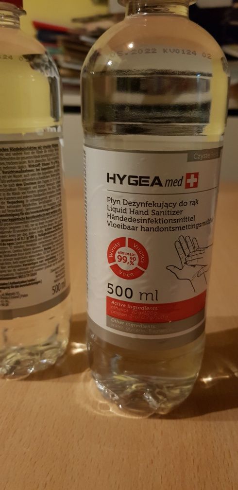 Płyn dezynfekcyjny do rąk 500 ml Hygea