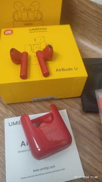 Бездротові навушники UMIDIGI AirBuds U червоні