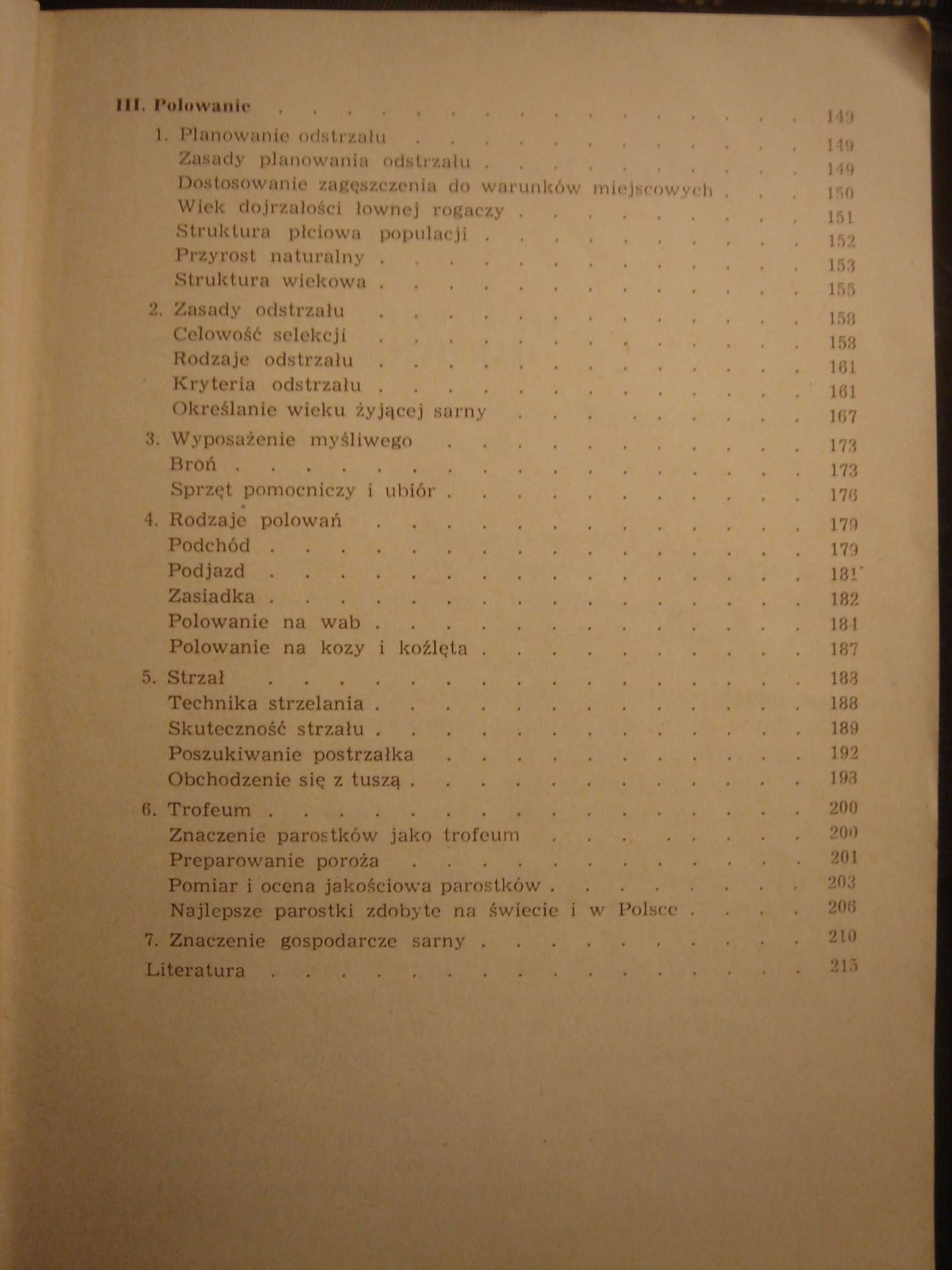 Sarna Z. Pielowski i Łowiectwo dla leśników i myśliwych T. Pasławski