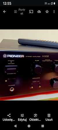 Końcówka mocy PIONEER stereo A- 302 r z pilotem, super stan.