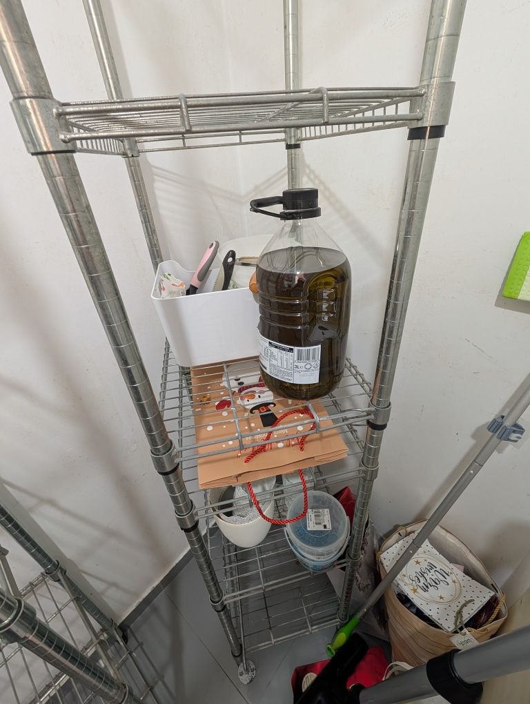 Estante estreita  metálica galvanizado OMAR do IKEA