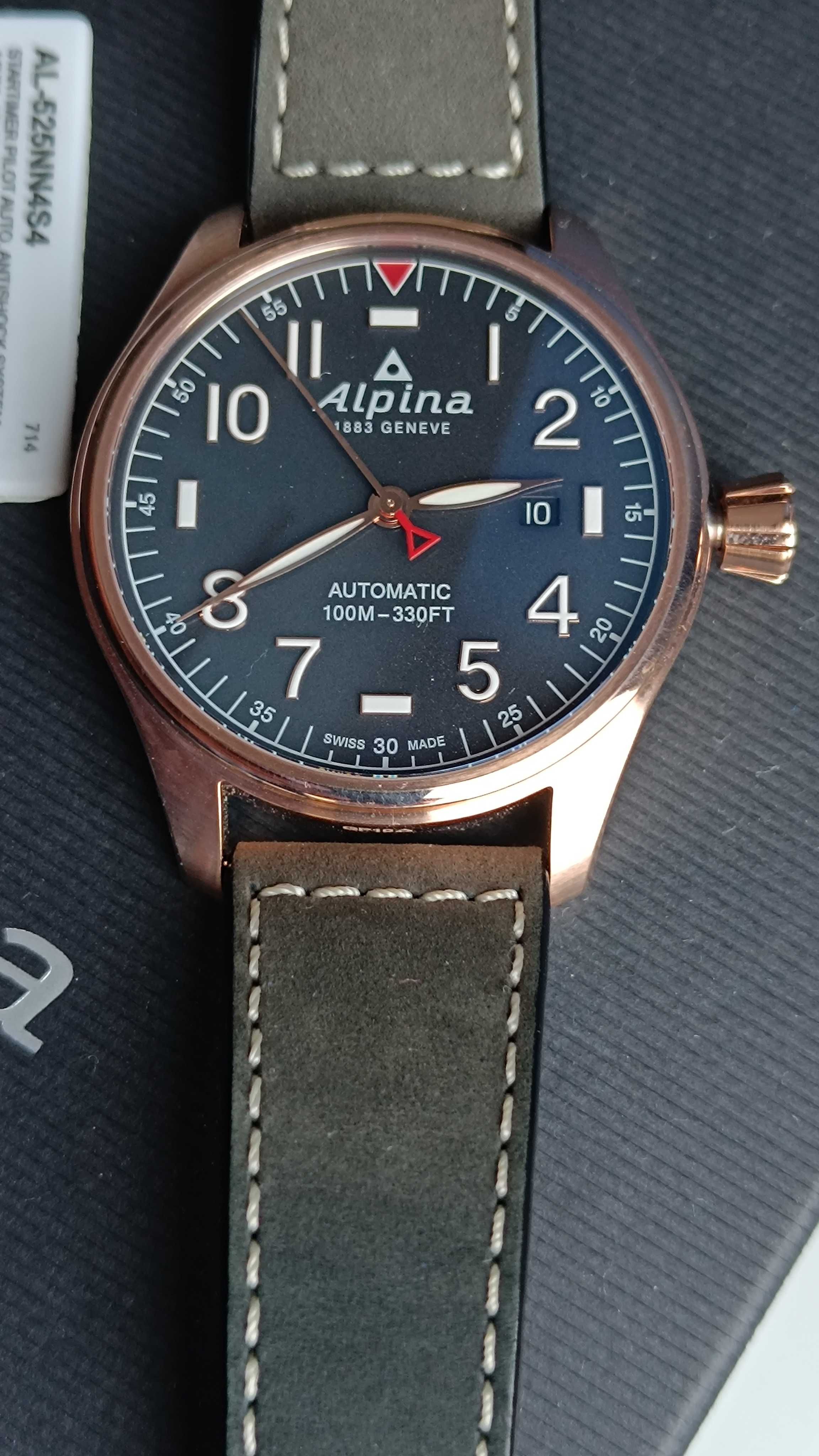 NOWY Zegarek ALPINA Geneve Startimer Pilot AL-525NN4S4 Automat Gwar