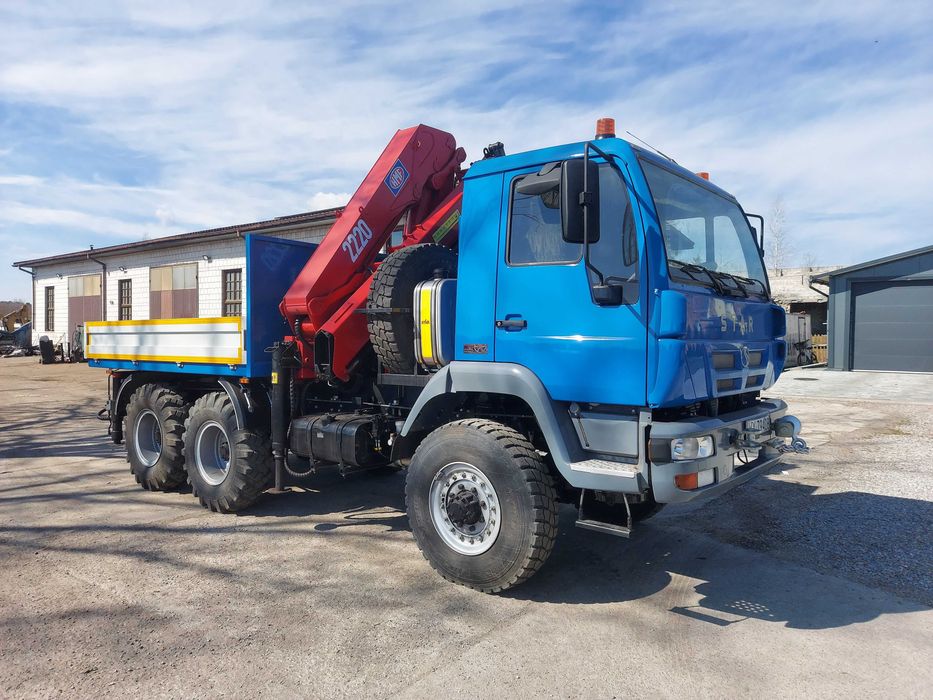Star 266 MAN 6X6 HDS ŻURAW HMF 2220 K6 Energetyka