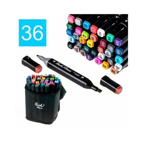 Маркери 36 набір маркерів Touch для скетчингу В чохлі Рисование Набор