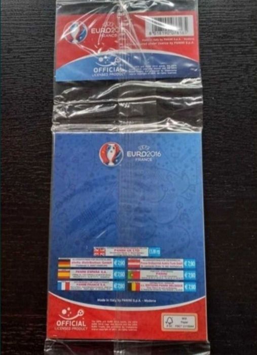 9 cadernetas + Upadate selado UEFA Euro France 2016 da Panini