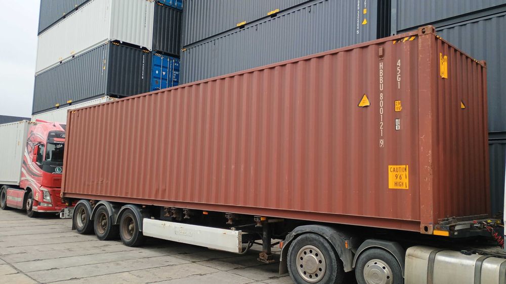 Kontener premium suchy szczelny ze zdjęć 12 m 40 HC