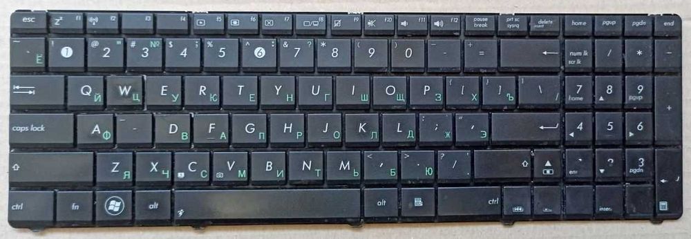 Клавиатура Asus (A52, K52, K53 K54, N53, N61, N73, N90, P53, X54, X55)