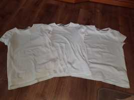Białe bluzki  T-shirty 128