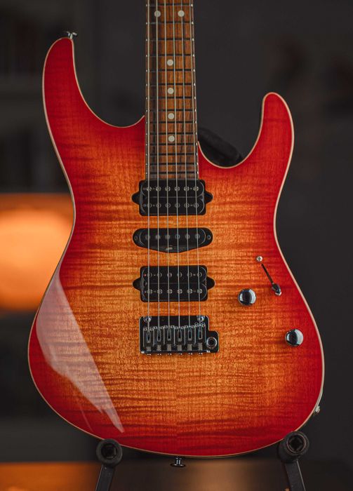 Suhr Modern Plus HSH Pau Ferro Fretboard 2019 Fireburst