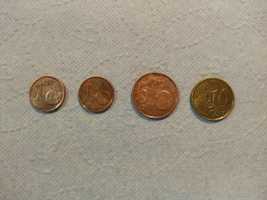 Monety 1, 1, 5, 10 eurocenty