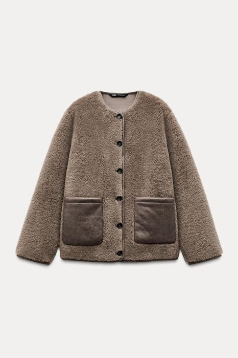 Дублянка Zara, шуба Zara, дублянка жіноча Zara