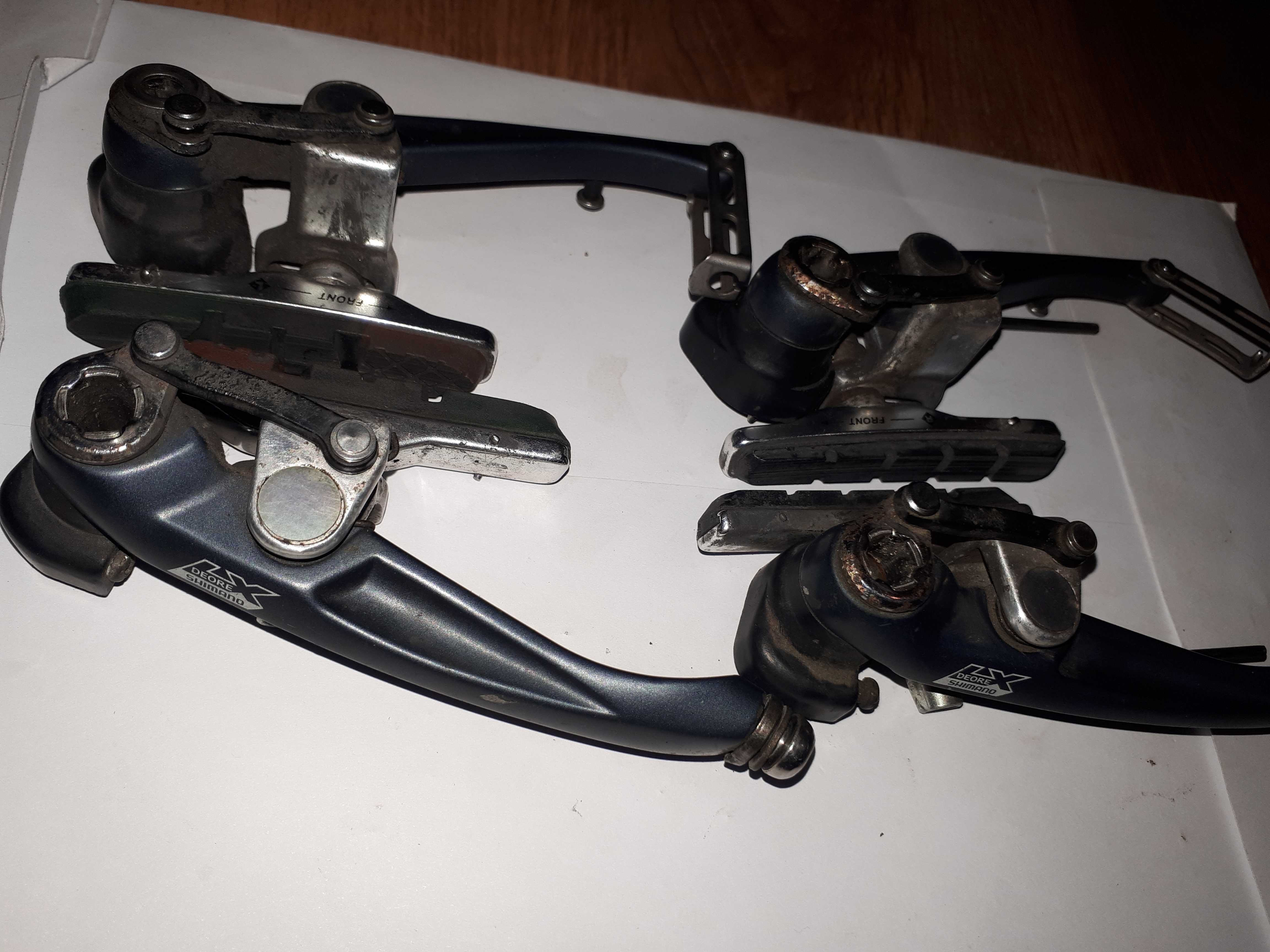 hamulce V brake shimano deore lx m 570  przód i tył stan bdb