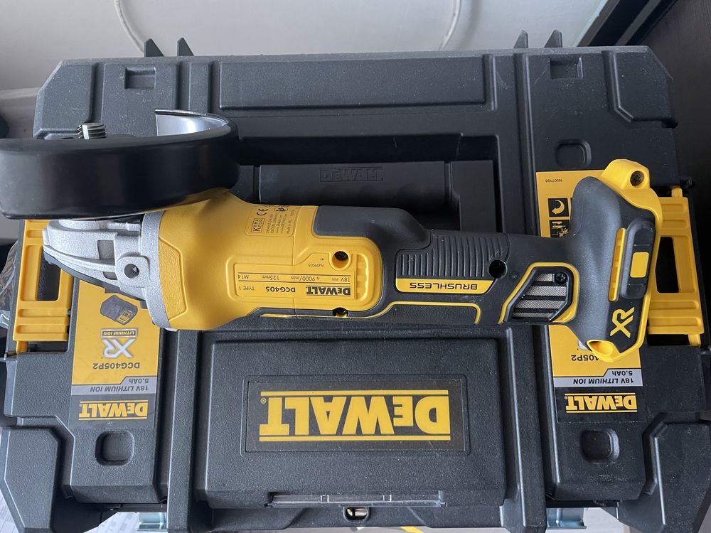 Nowy Dewalt DCG405p2 / 2x akumulator 5ah / ładowarka