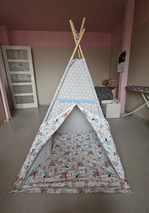 Namiot tipi dla dzieci z matą