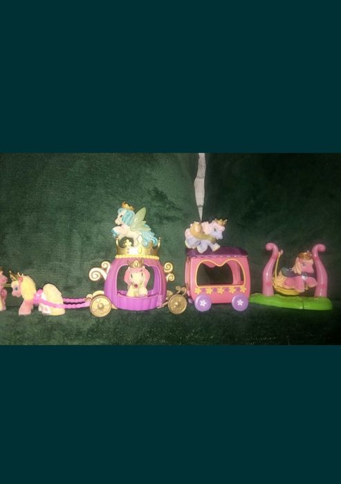 Okazja Filly zestaw 17 koników świecą ,brylanciki +karoca,hustawka