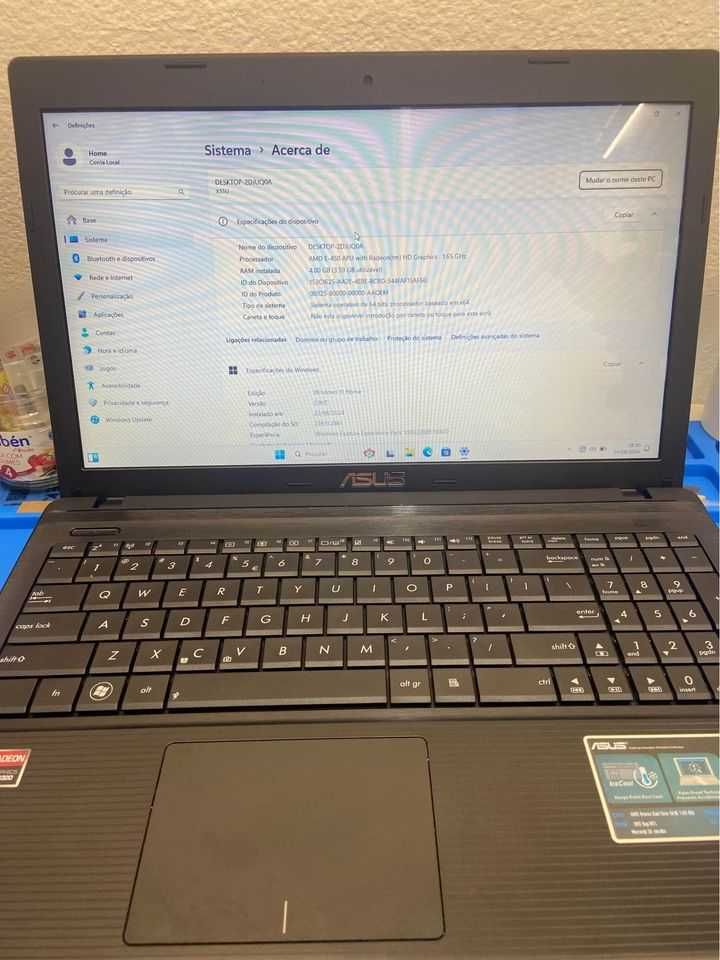 Portátil Asus X55U + Ofertas de mala , rato e carregador !!