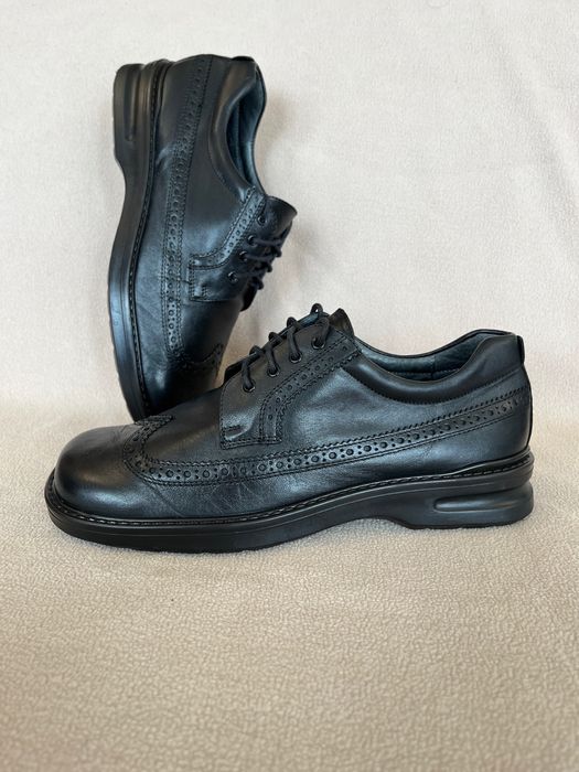 Helvesko męskie skórzane półbuty brogsy