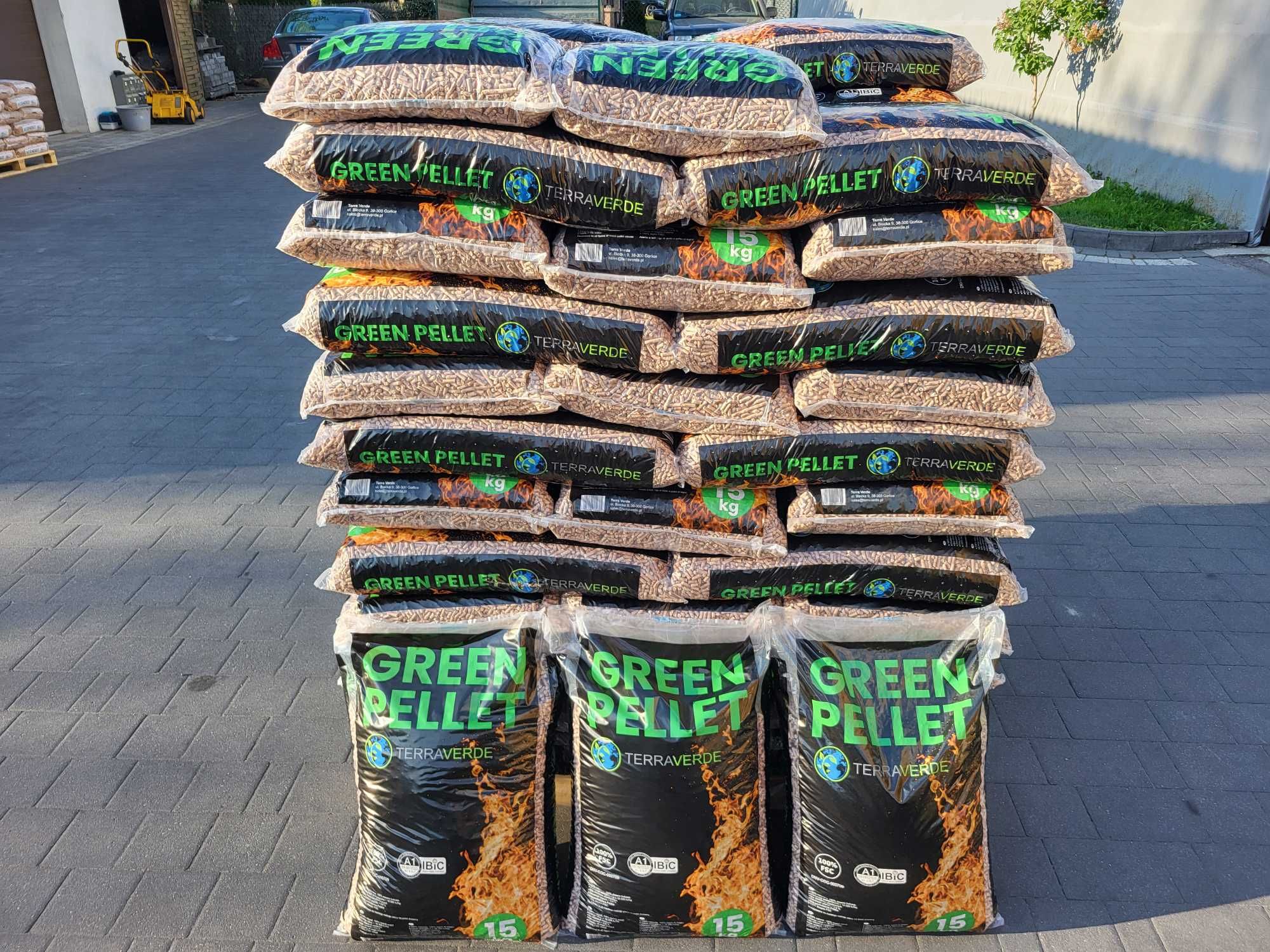 Pellet GREEN z certyfikatem 100% polski, 100% bukowy -dostawa HDS