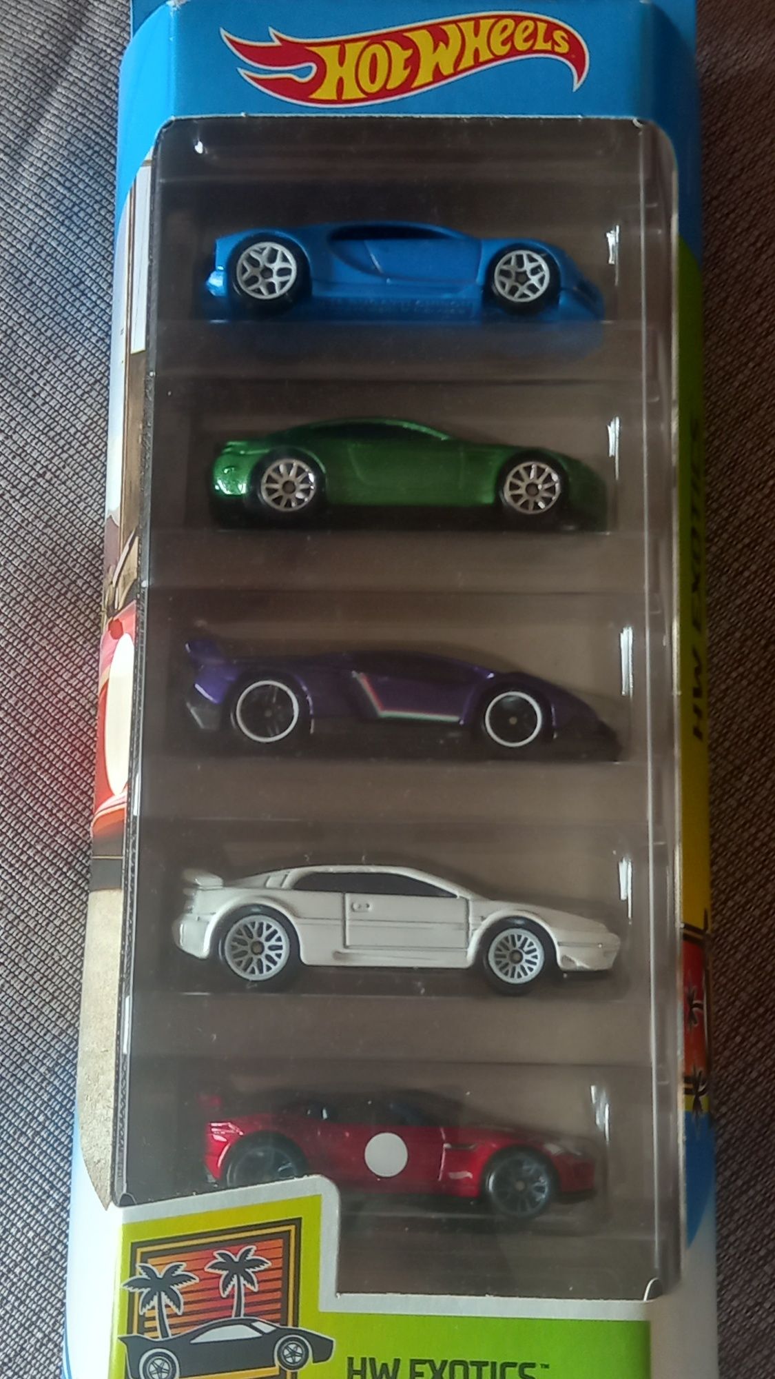 Pack'S de 5 miniaturas hot wheels