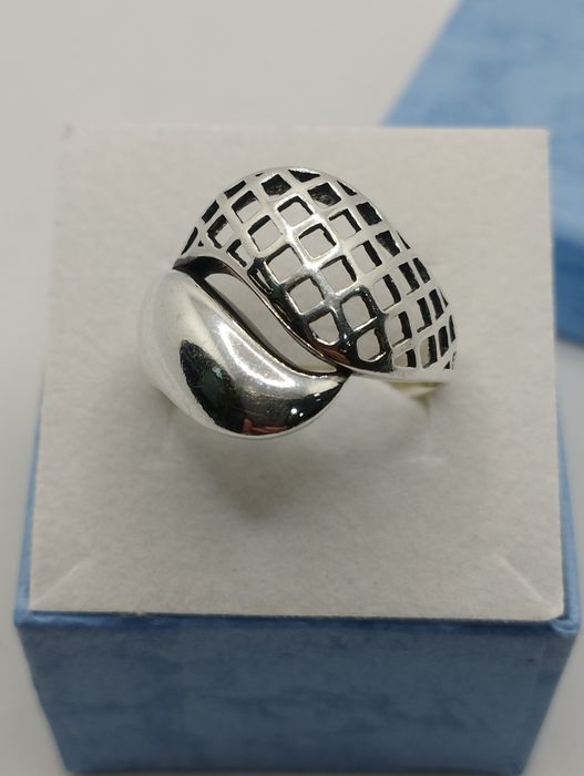 Srebrny pierścionek, próba 925, rozmiar 21