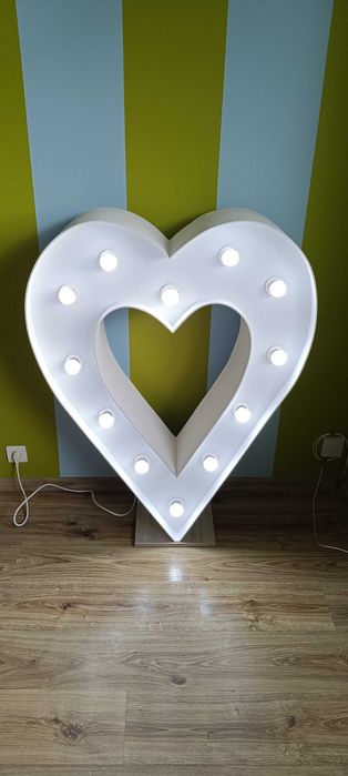 Serce LED 3D 120 cm