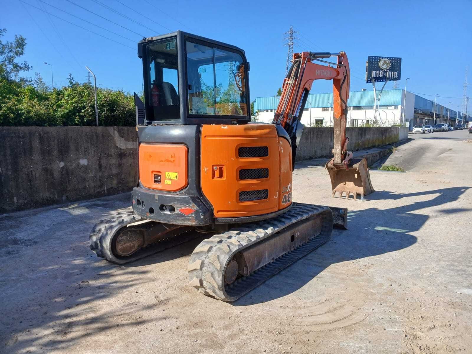2016 Hitachi zx48u-5 Midi Escavadora de Rastos Borracha 4690kg