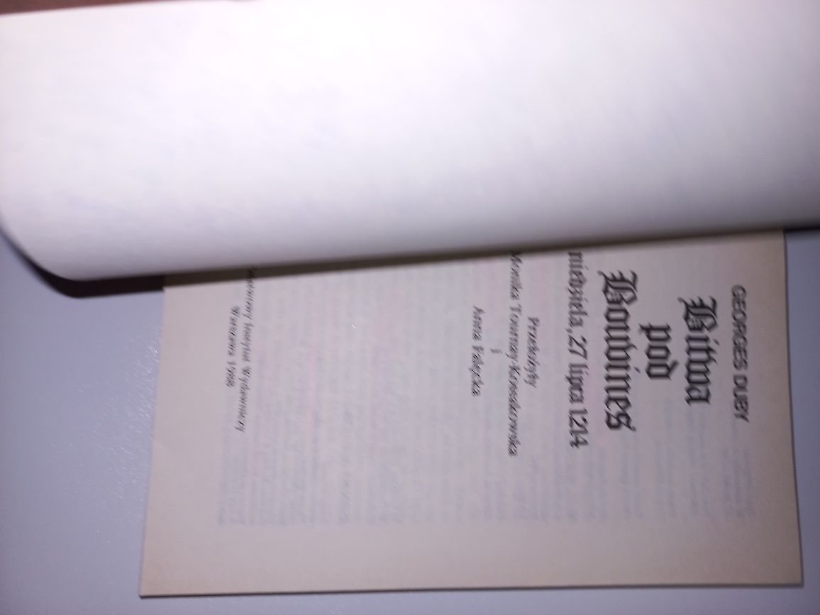 Bitwa pod Bouvines Georges Duby