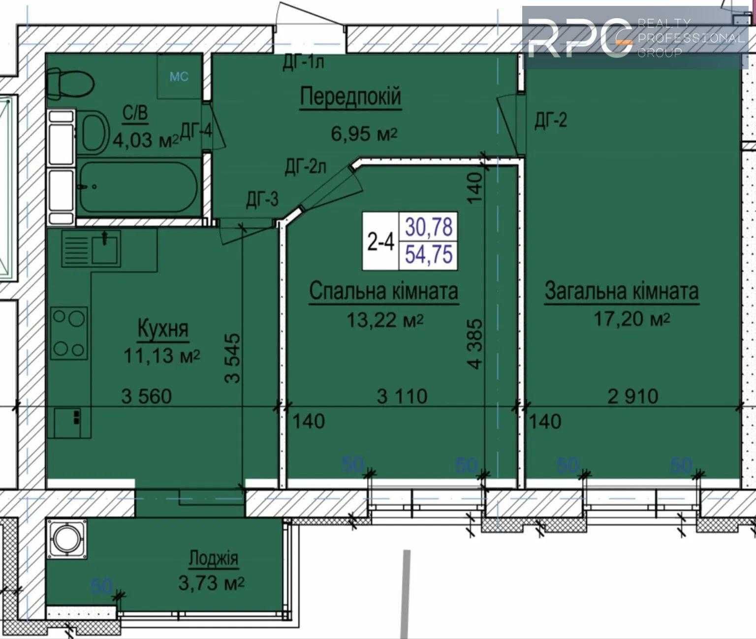 Продаж 2к квартира в ЖК У-Квартал в с. Софіївська Борщагівка