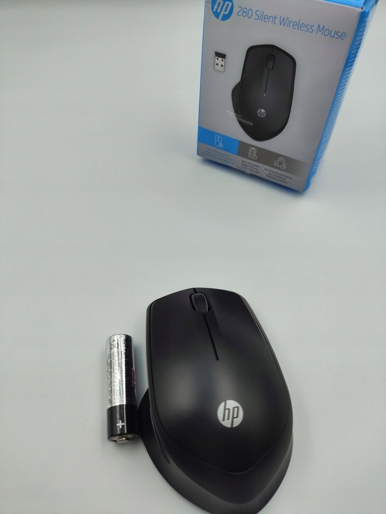 mysz myszka bezprzewodowa hp 280 silent radiowa usb optyczma wireless