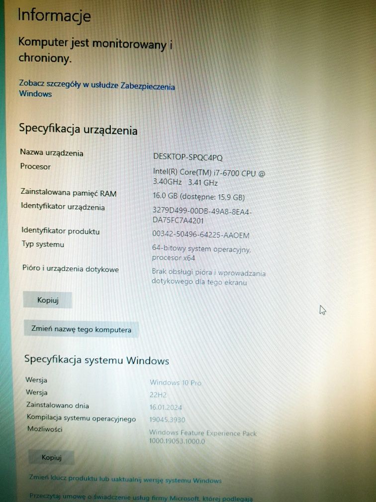 Zestaw komputerowy świetny i7 16gb ram 3 dyski po 500gb