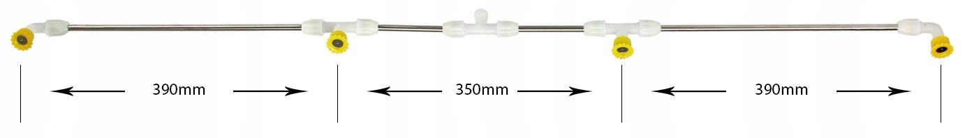 Lanca Opryskiwacza Zestaw Dysz Listwa 4 Rzędowa