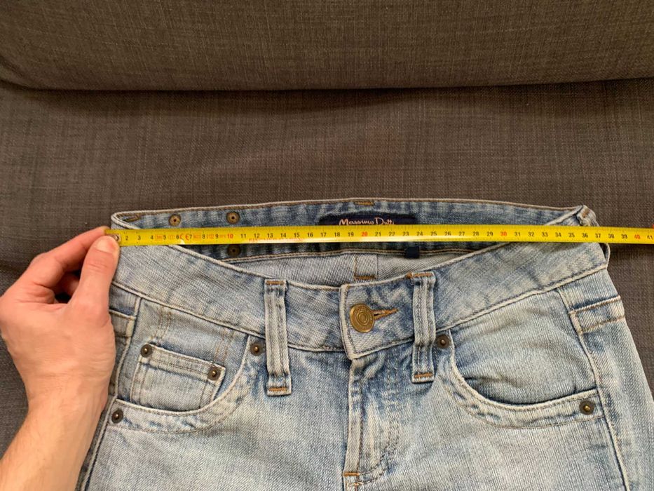 Calças de ganga azuis Massimo Dutti