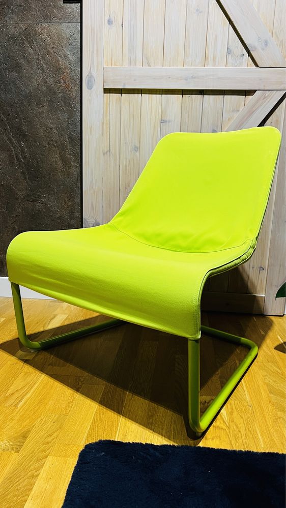 Fotel Ikea zielony fluo
