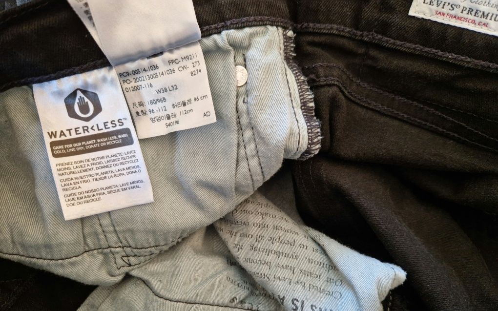 Джинси чоловічі Levi's 514 W38 L32 PREMIUM (Levis/Левайс) Original