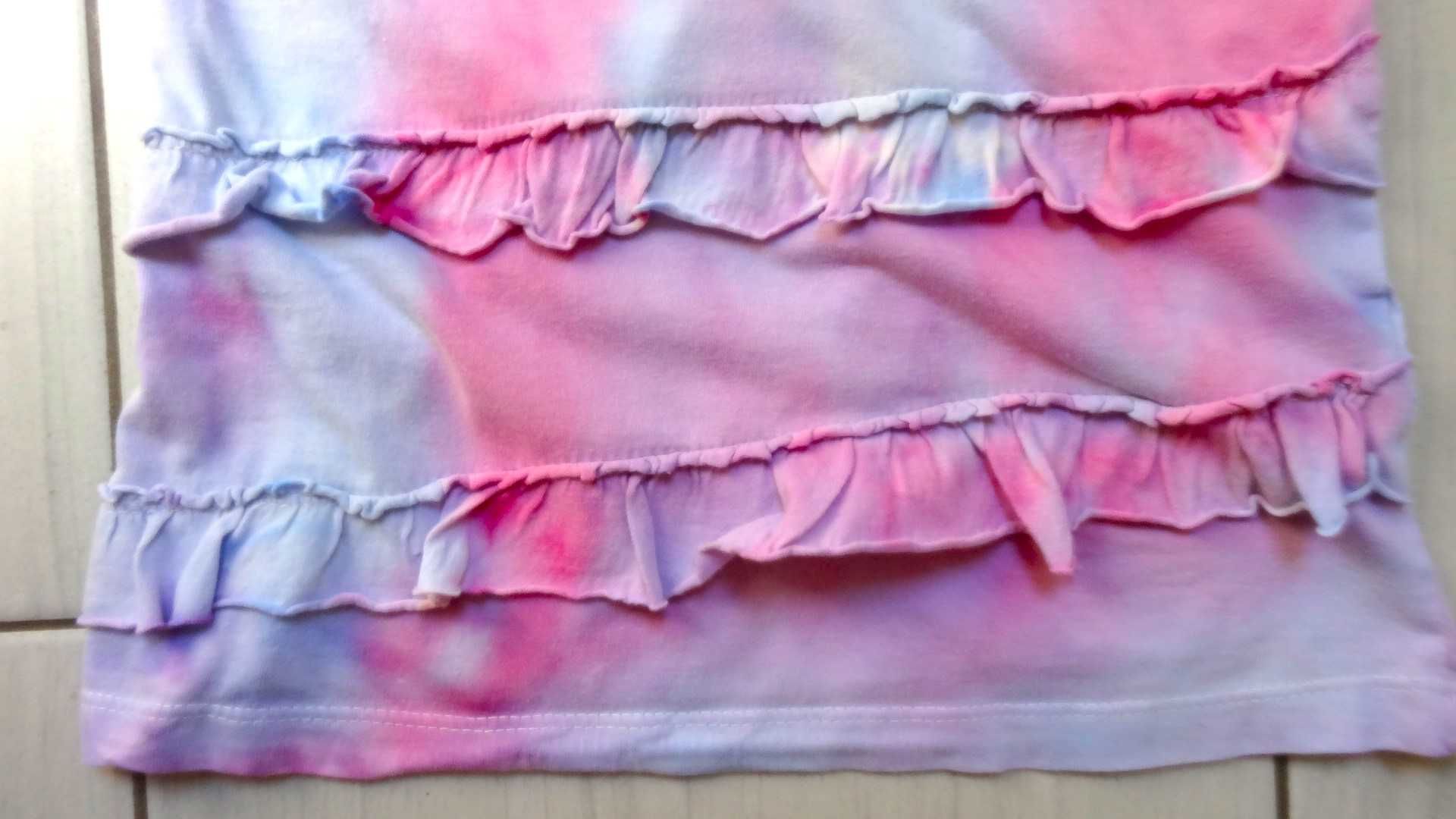 Bluzeczka Zara Kids 128 z falbankami