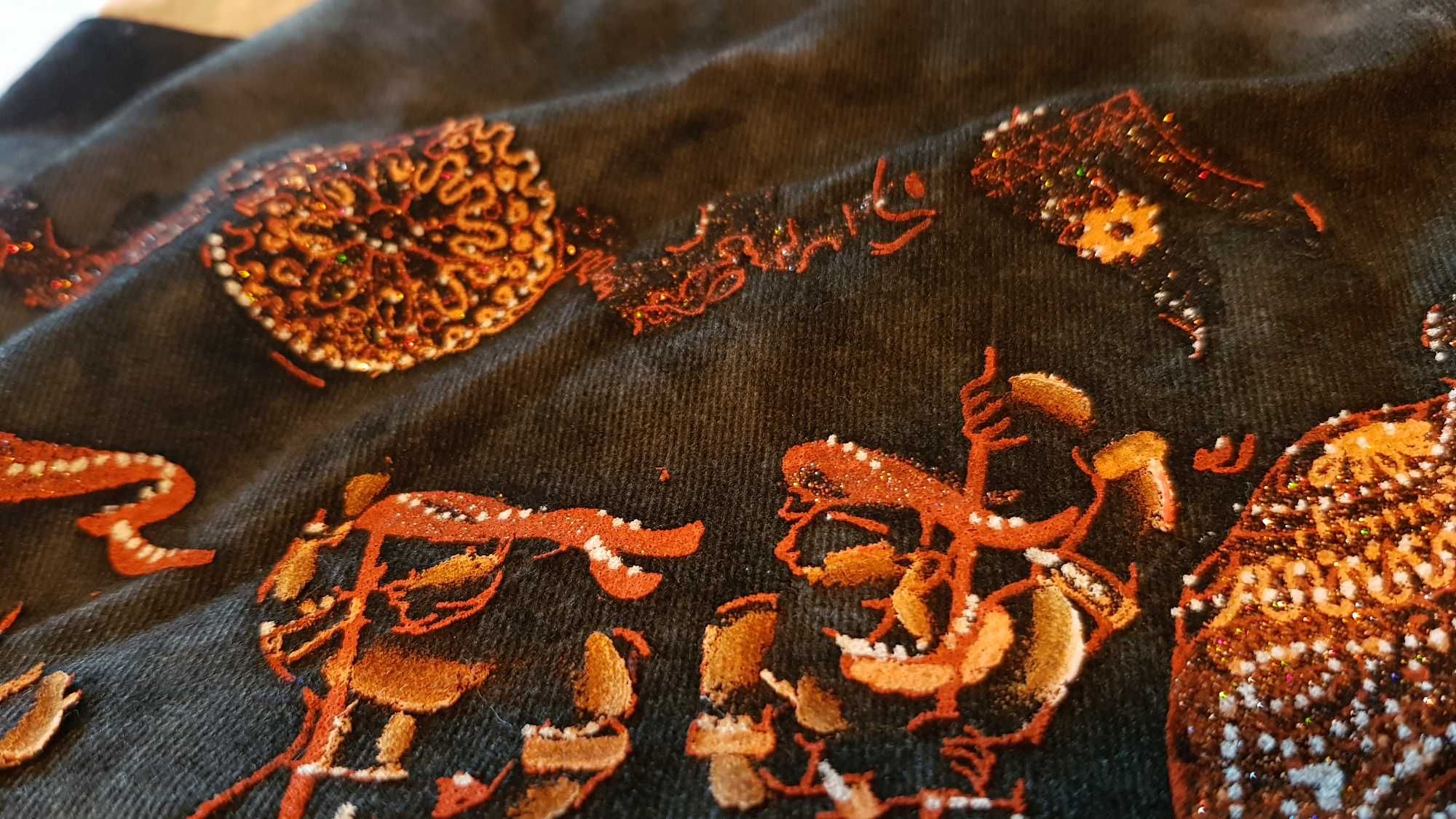 Wiszący organizer ścienny do łazienki szafy Sri Lanka batik kieszenie