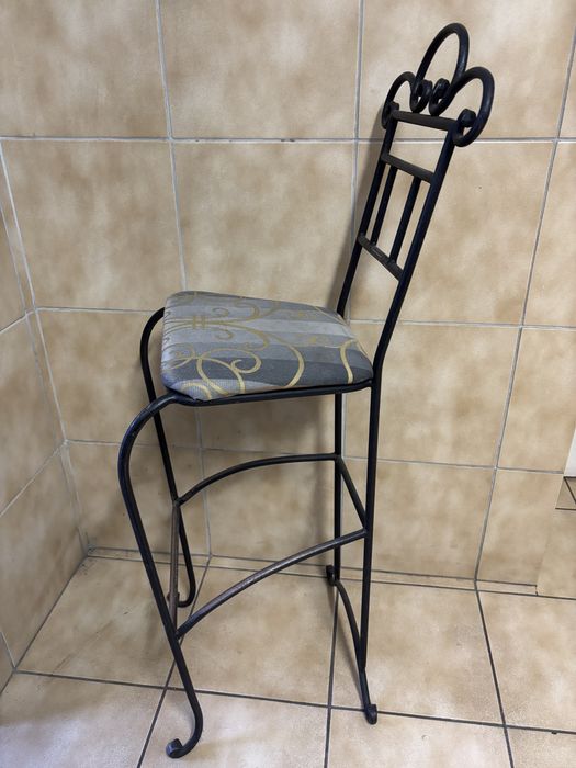 Krzesło wykonane przez kowala