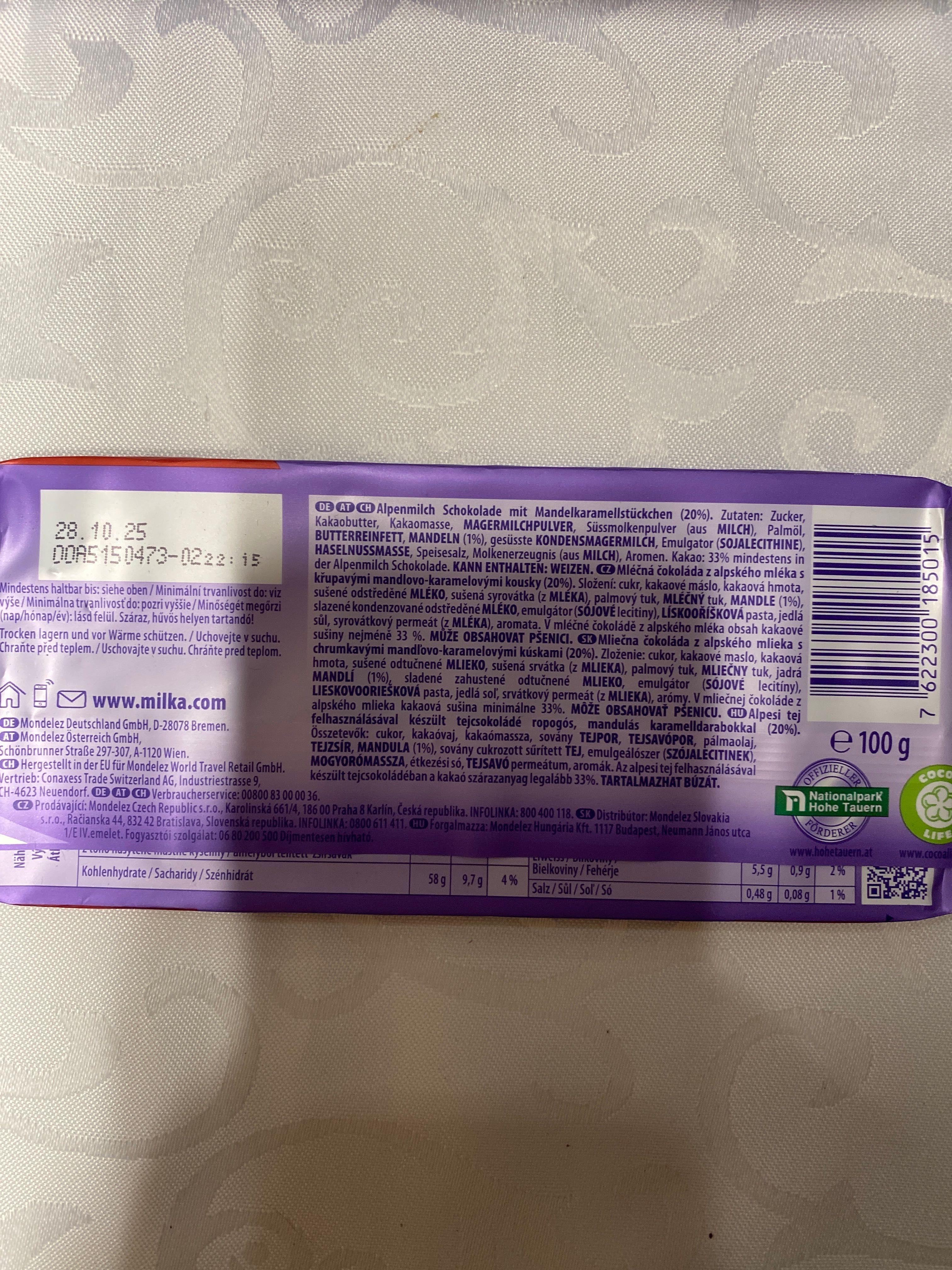 Czekolada Milka Daim 100g oryginalna niemiecka