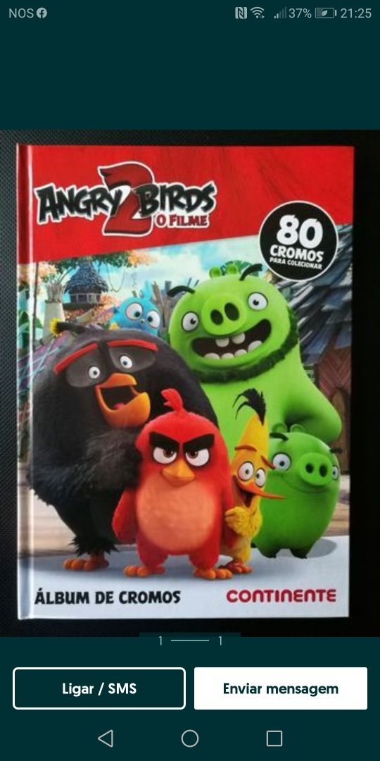 Angry birgy 2 completo 80 cromos