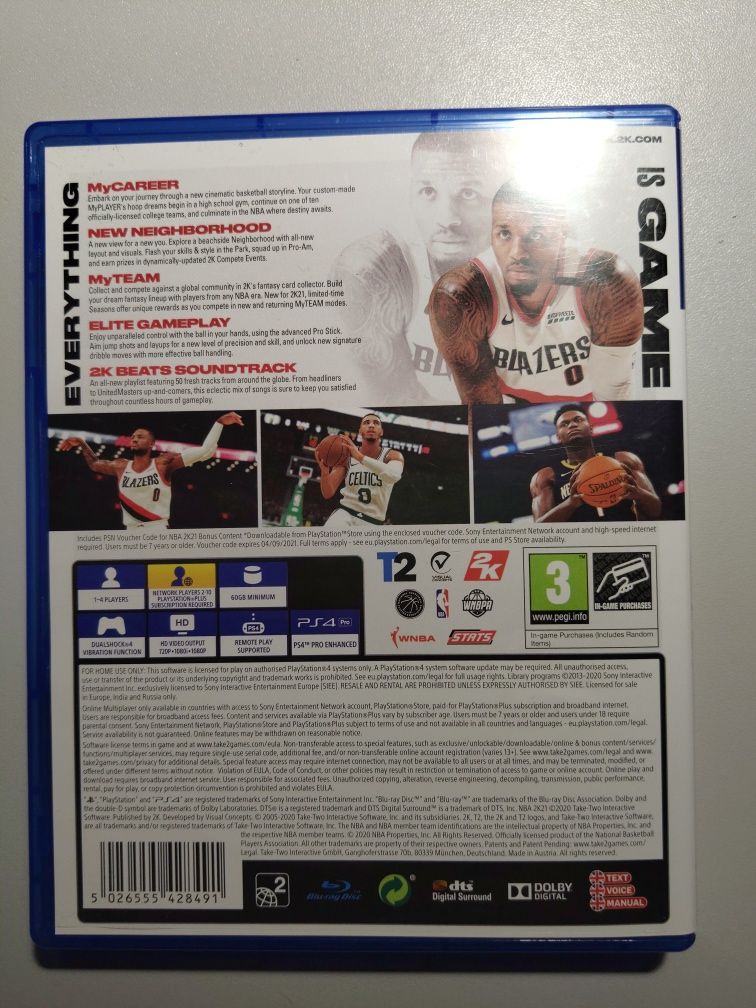 NBA 2K21 для PS4