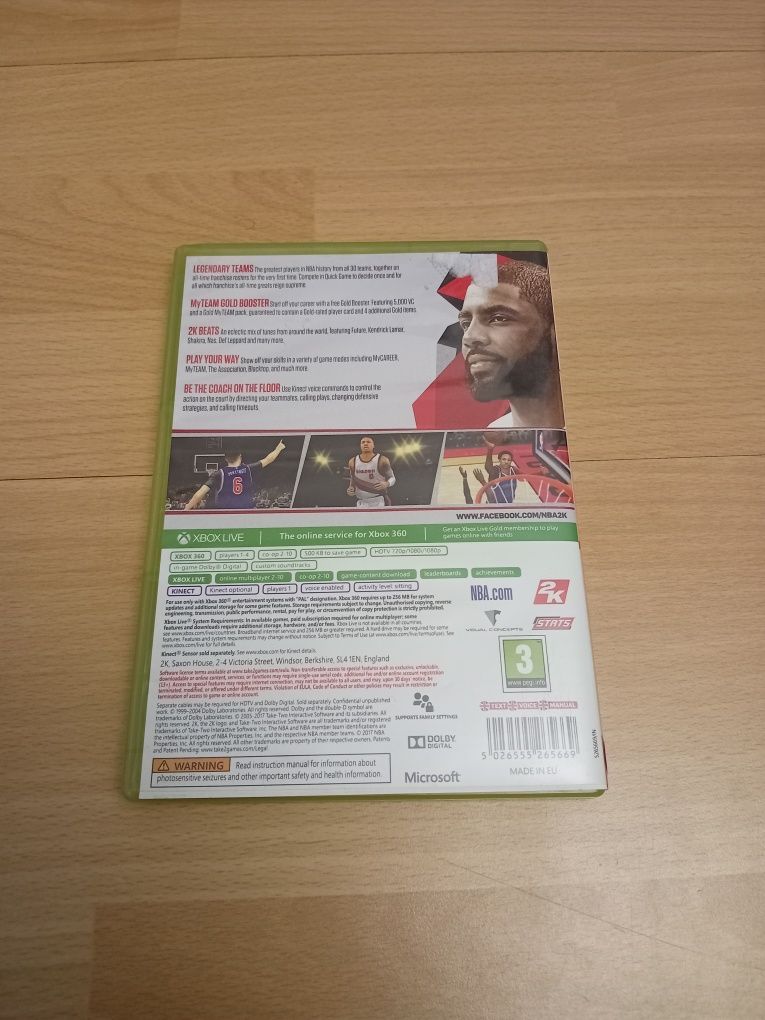 Gra nba 2k18 xbox 360