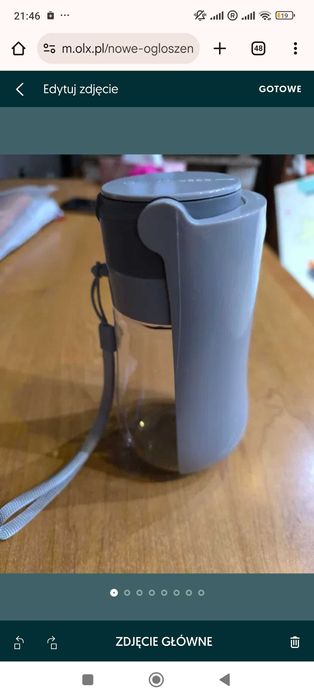 Składana butelka na wodę dla zwierząt domowych